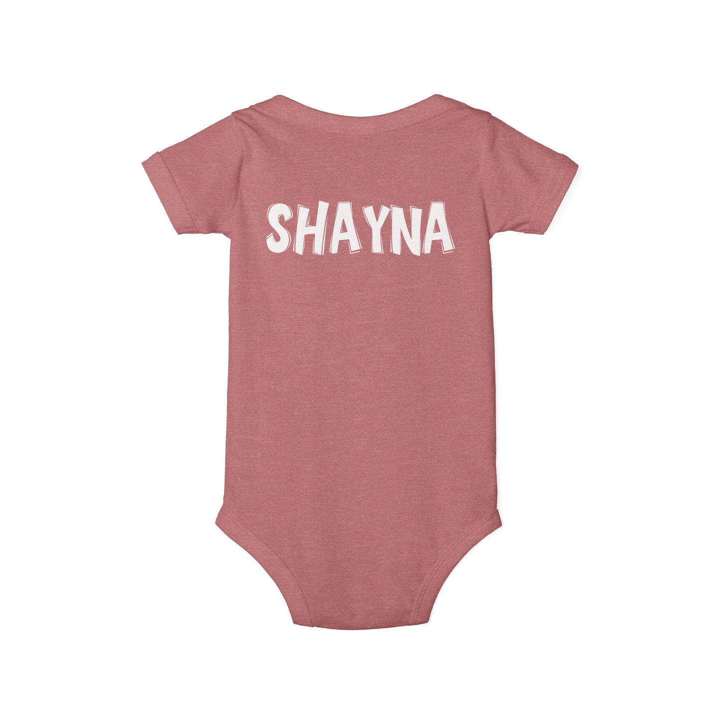 Custom School Name Infant Jersey Outlined One Piece