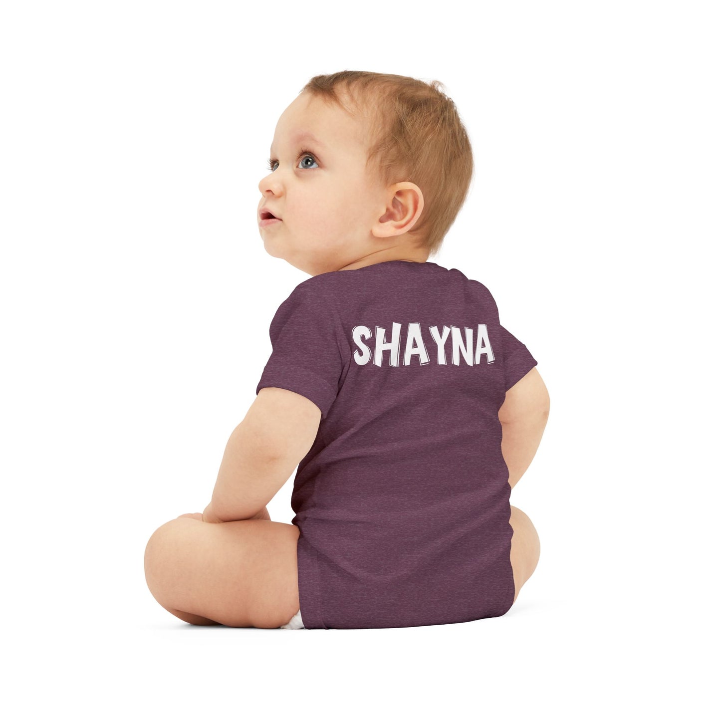 Custom School Name Infant Jersey Outlined One Piece