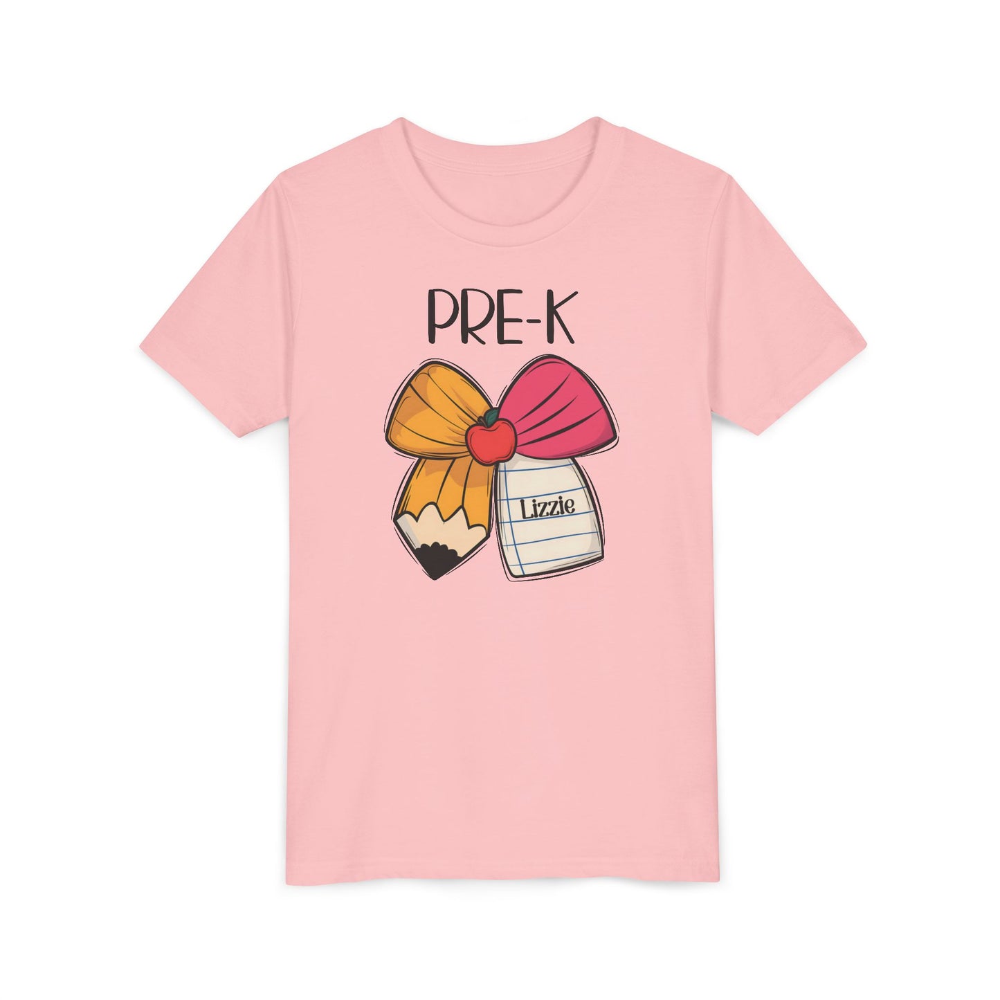 Custom Pre-K Bow Youth T-Shirt
