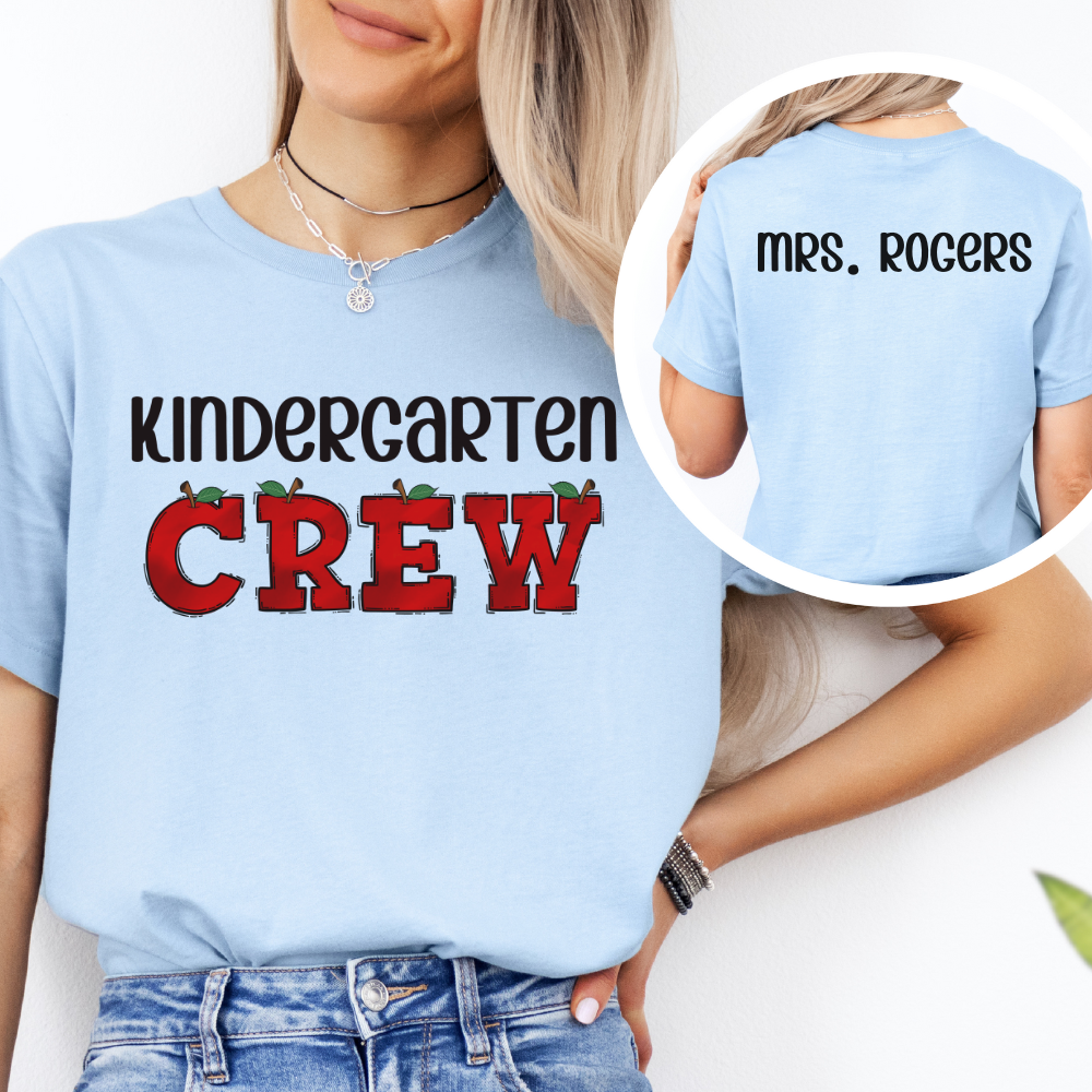 Custom Unisex Kindergarten Crew T-Shirt