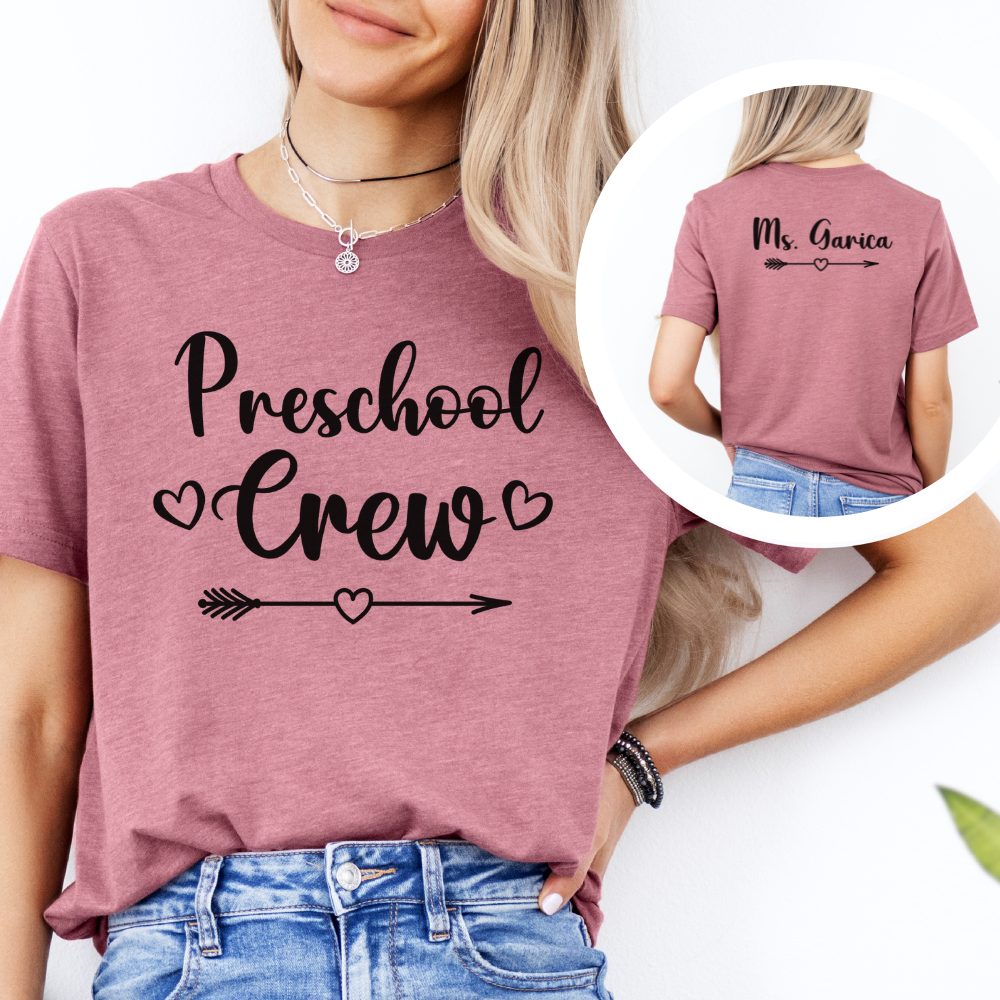 Custom Unisex Preschool Crew T-Shirt