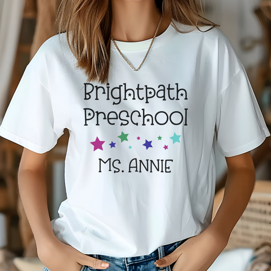 Custom Unisex Preschool Stars T-Shirt