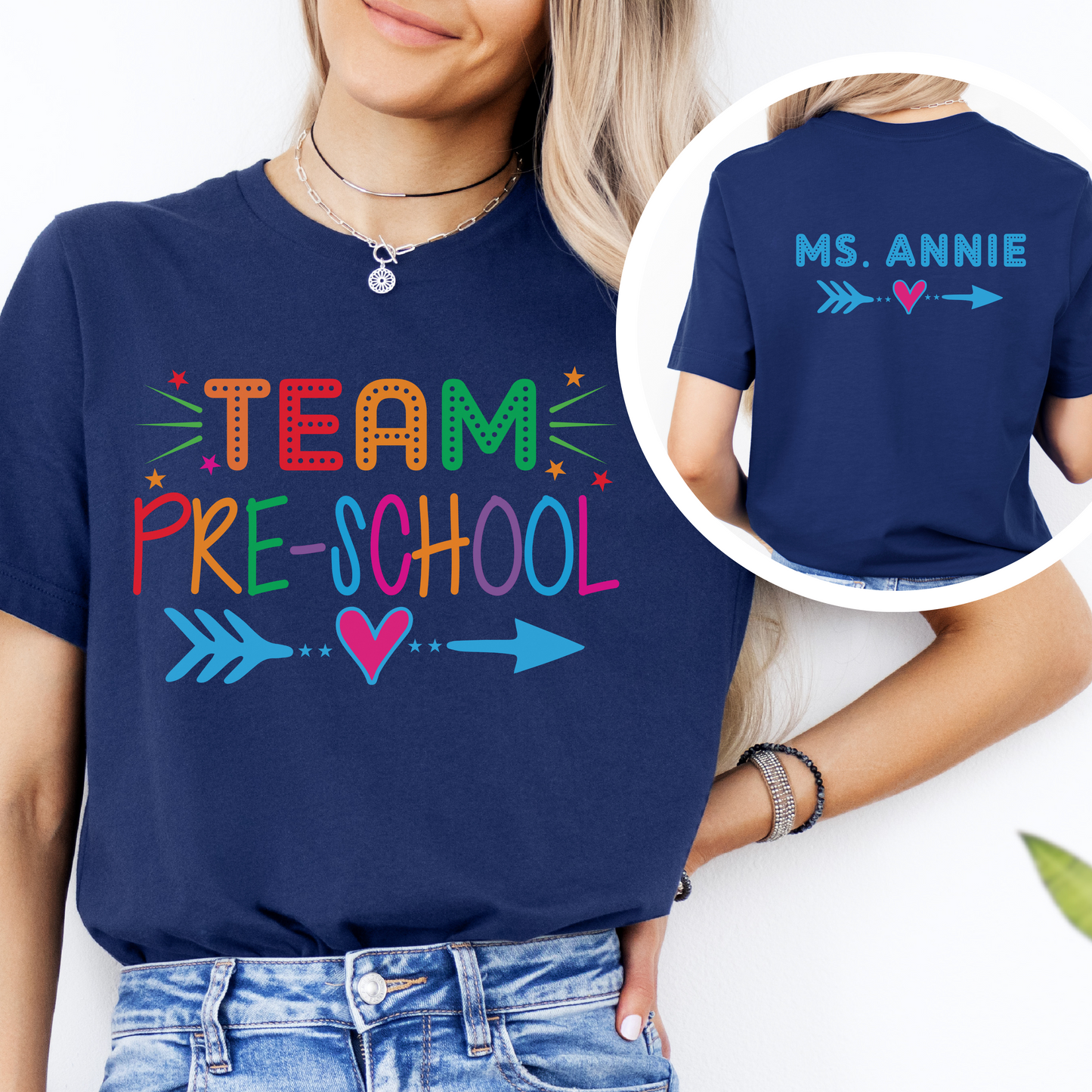 Custom Unisex Colorful Team Preschool T-Shirt