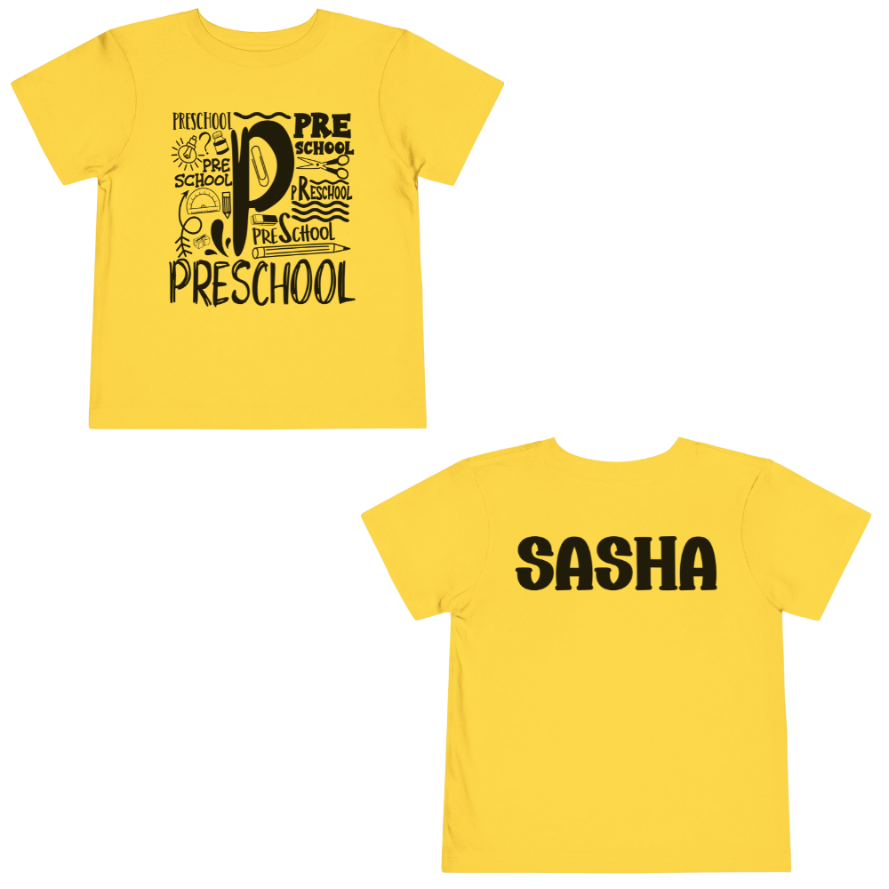 Custom Preschool Toddler T-Shirt