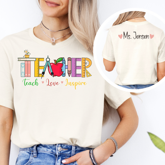 Custom Unisex Teacher Tools T-Shirt