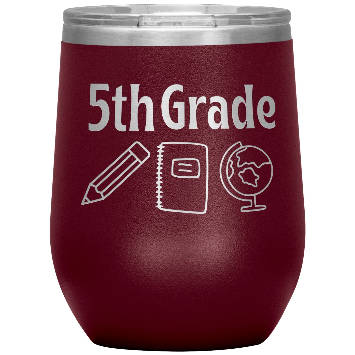 5th Grade Wine Tumbler ✏️📓🌎