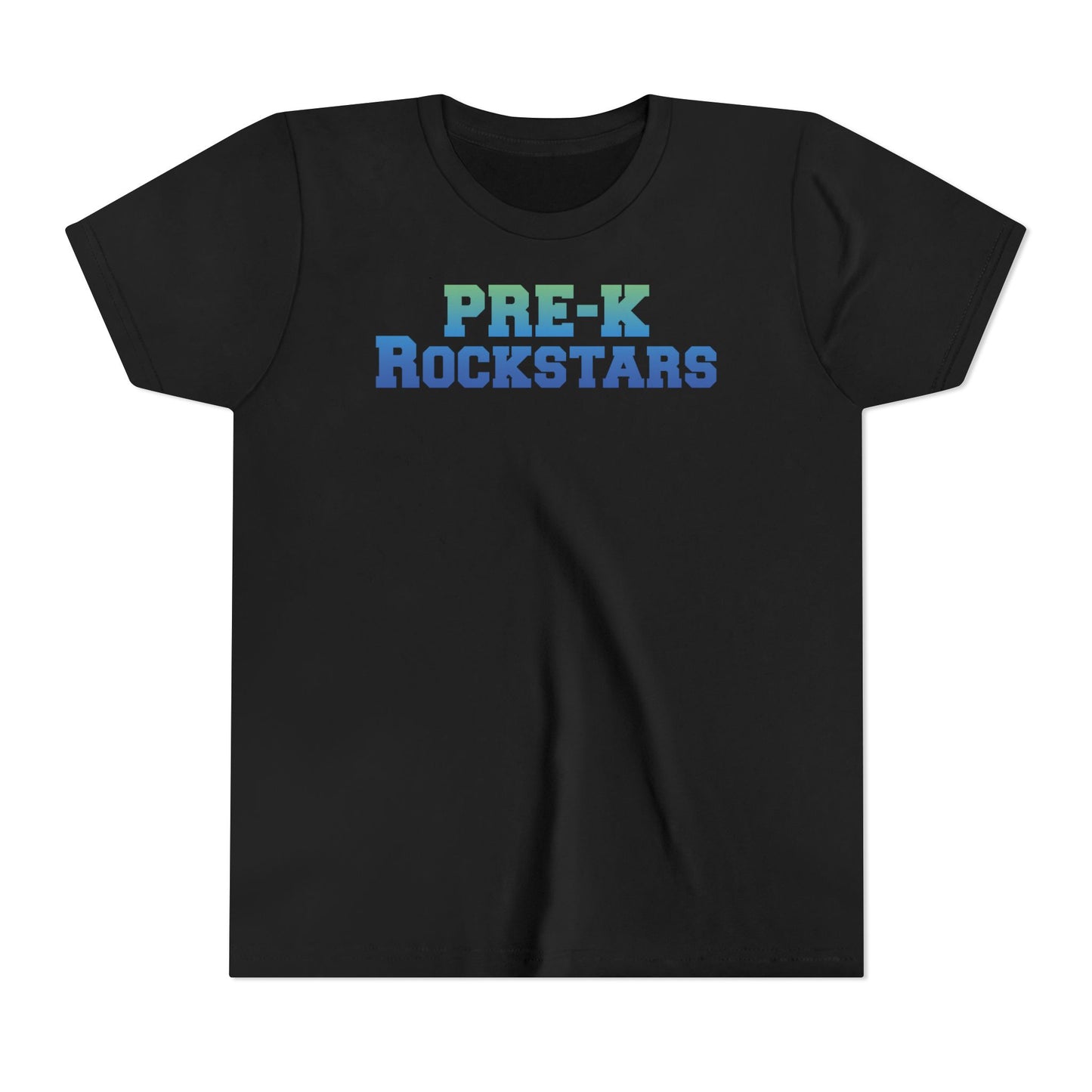 Custom Green-Blue Pre-K Rockstars Youth T-Shirt