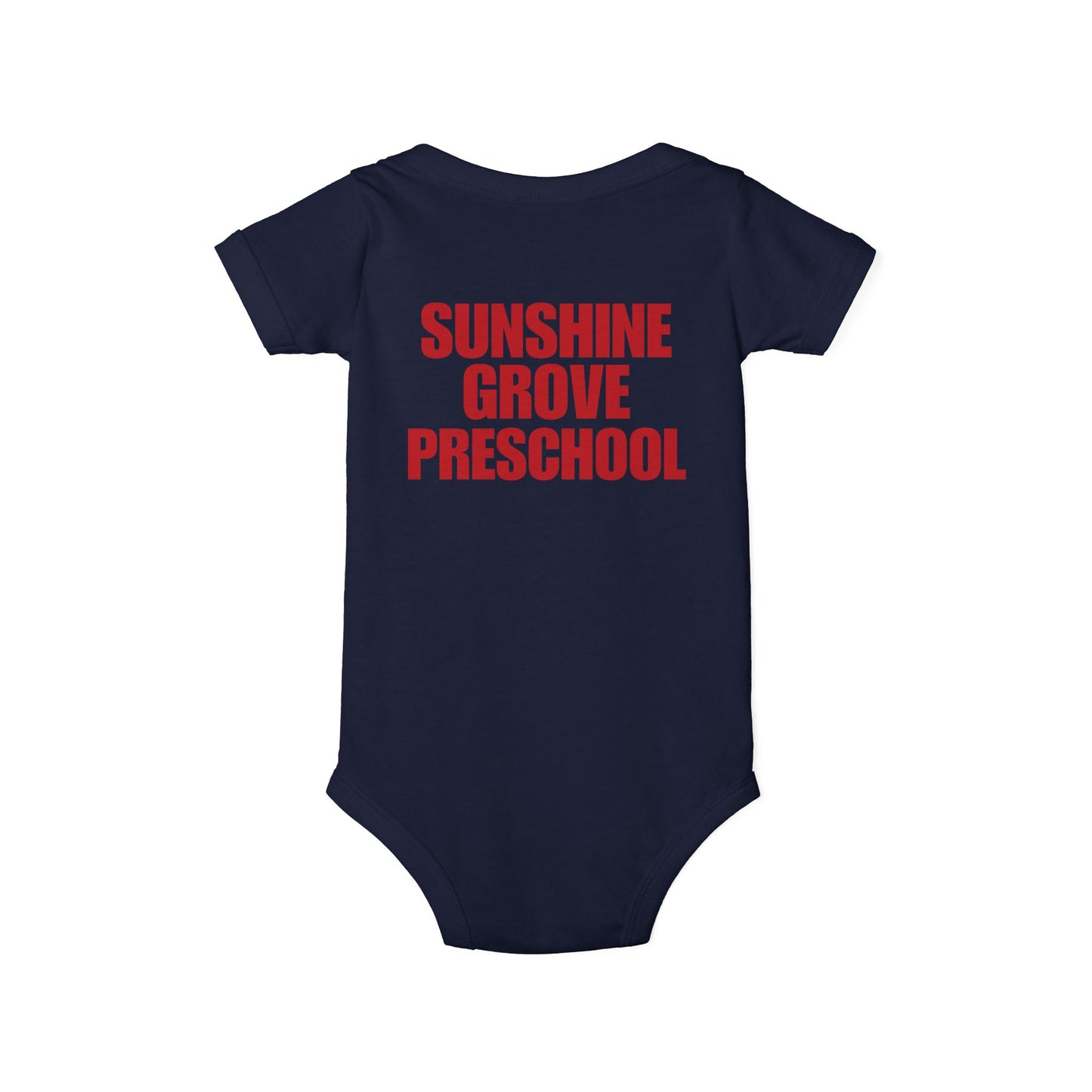 Custom Preschool Giraffe with Books Infant Jersey One Piece