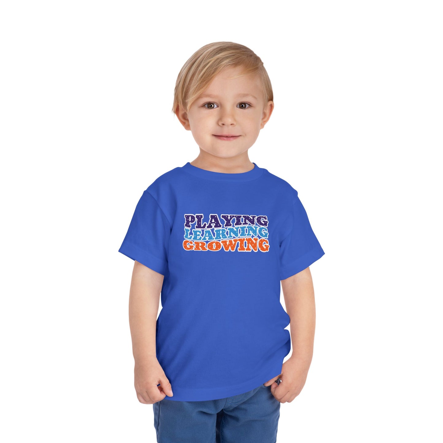 Custom Playing Learning Growing Toddler T-Shirt