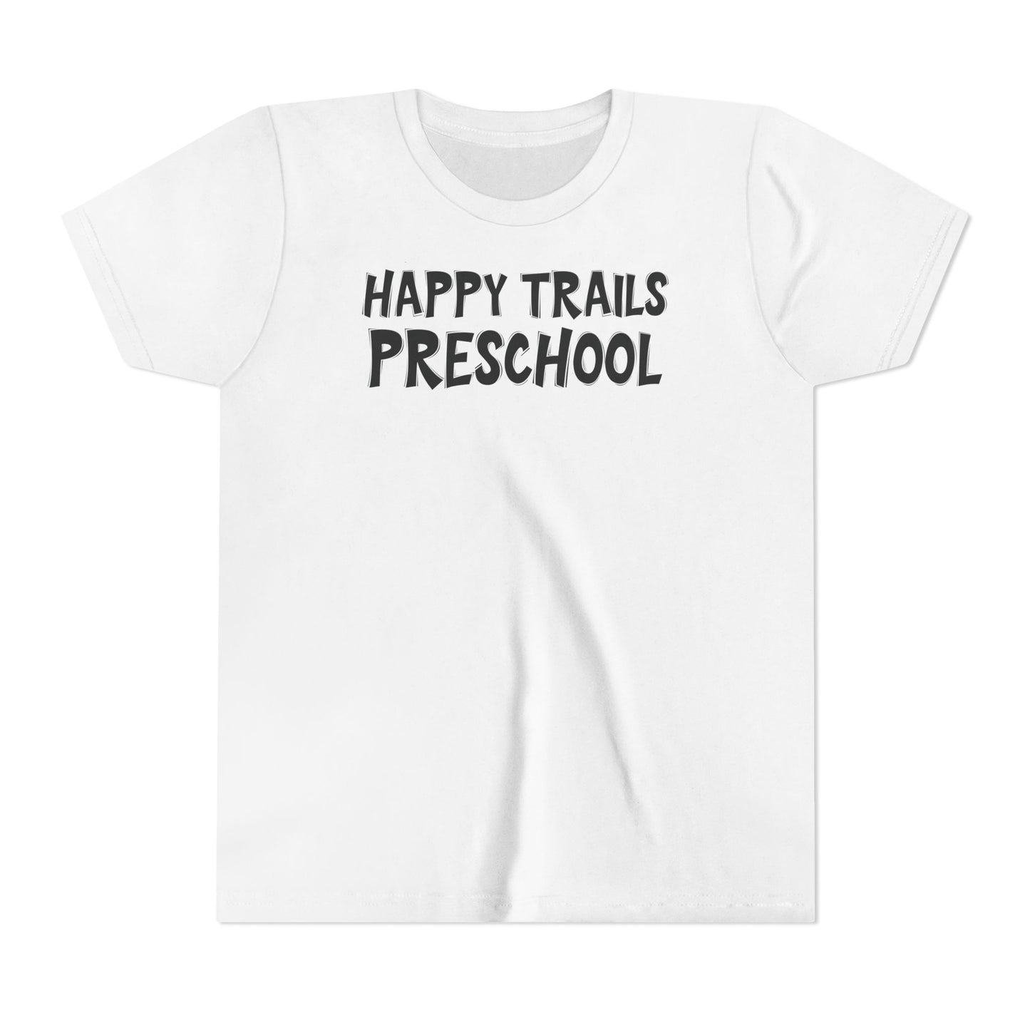 Custom School Name Bold Outlined Youth T-Shirt