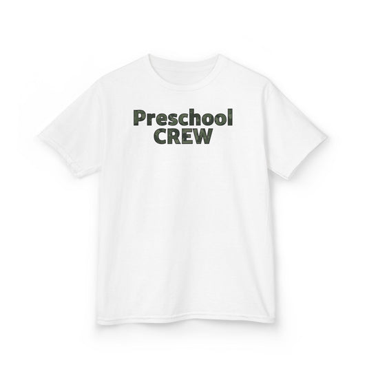 Custom Military Pront Preschool Crew Tee for Kids - Class of 2025