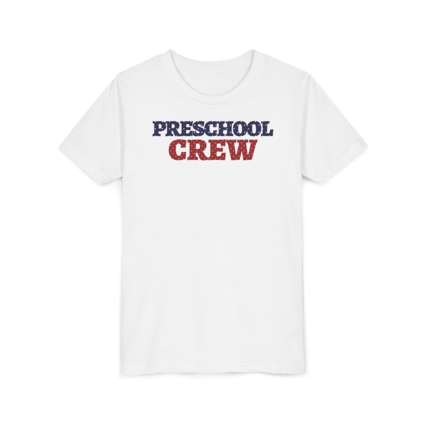 Custom Polka Dot Preschool Crew Youth T-Shirt