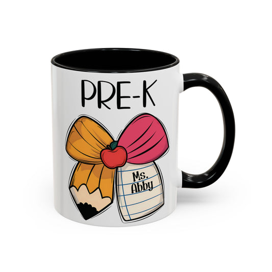 Personalized Pre-K Teacher Coffee Mug β Cute Classroom Gift for Educators