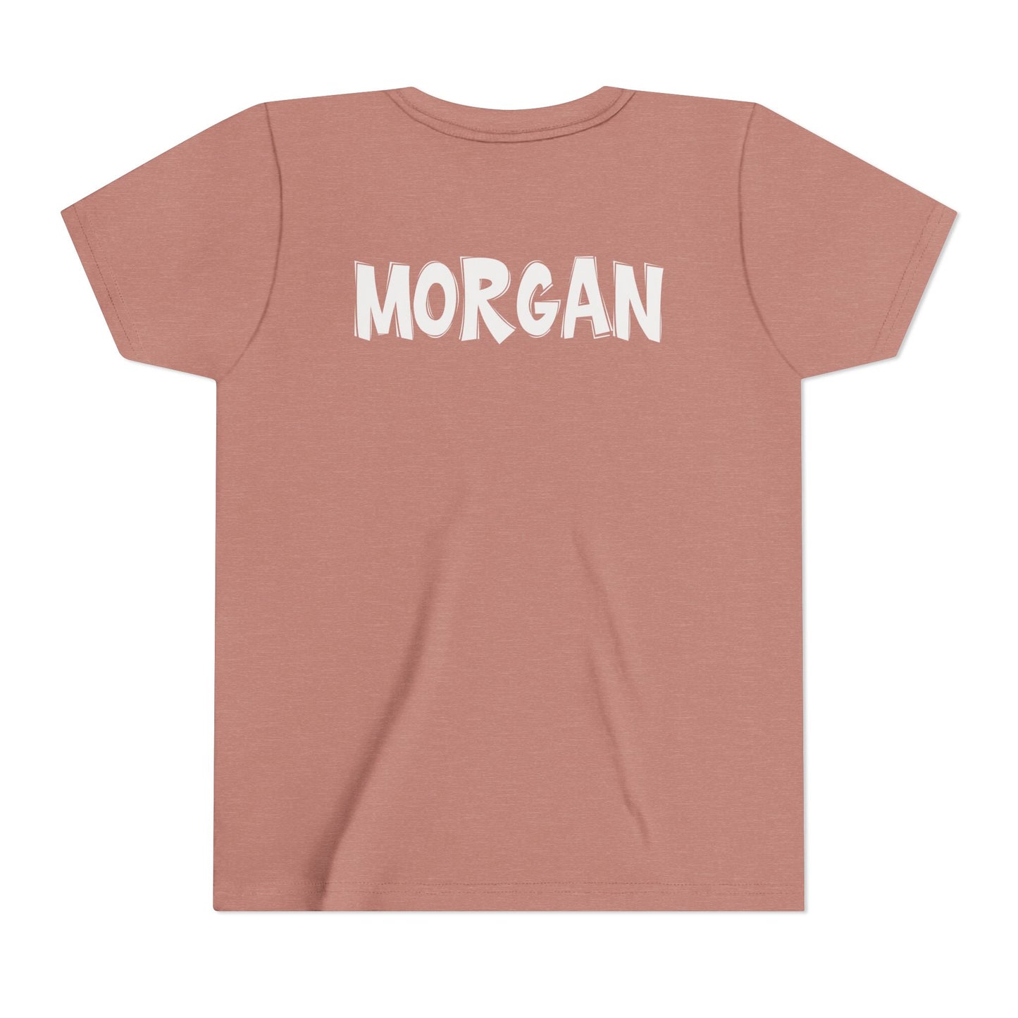 Custom School Name Youth Outlined T-Shirt