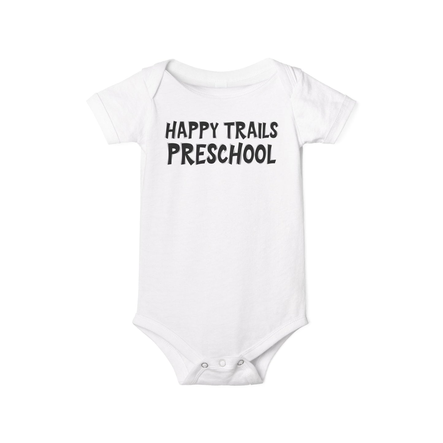 Custom School Name Infant Jersey Outlined One Piece