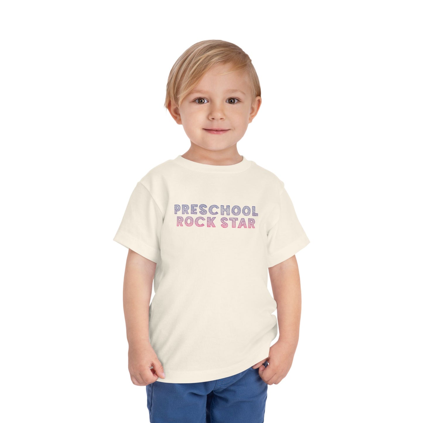 Custom Preschool Rockstar Toddler T-Shirt