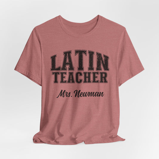 Custom Unisex Latin Teacher T-Shirt