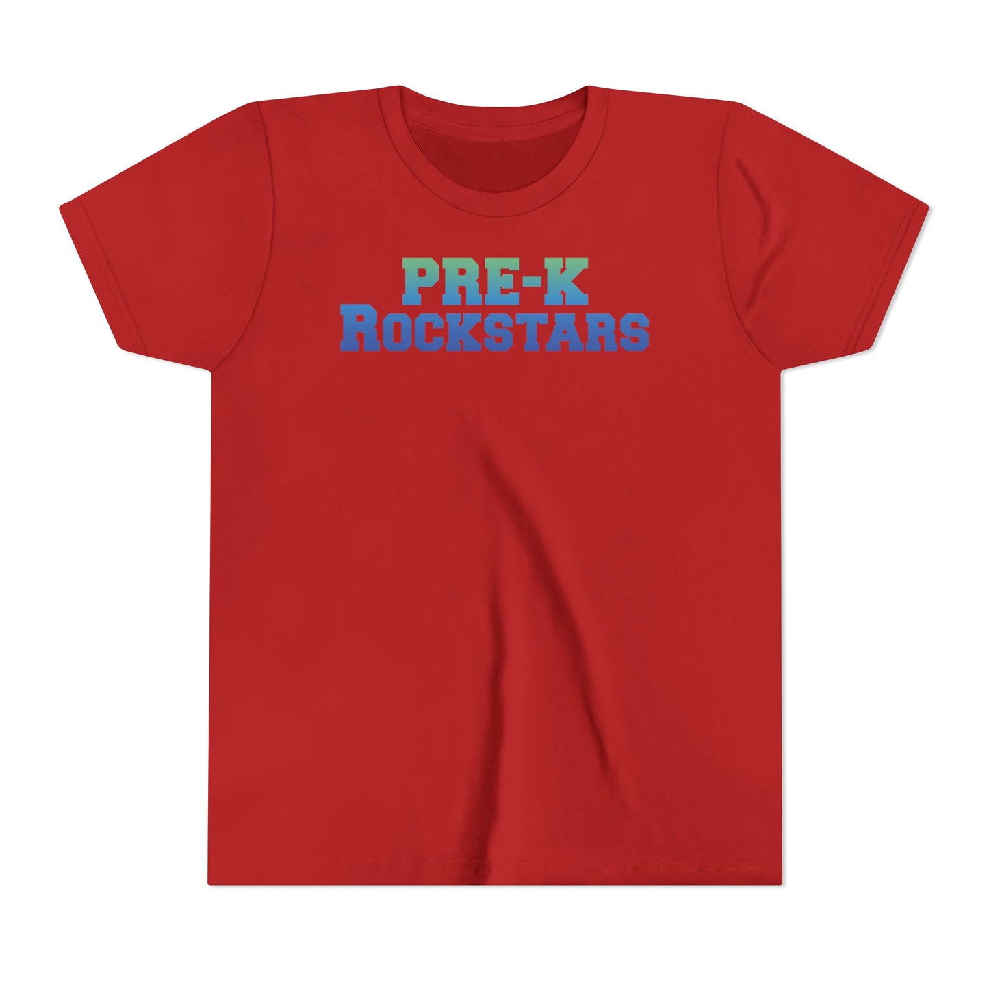 Custom Green-Blue Pre-K Rockstars Youth T-Shirt