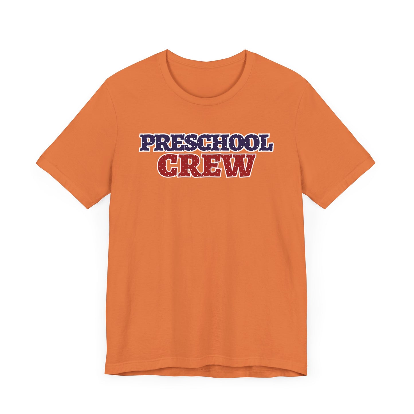 Custom Unisex Polka Dot Preschool Crew T-Shirt