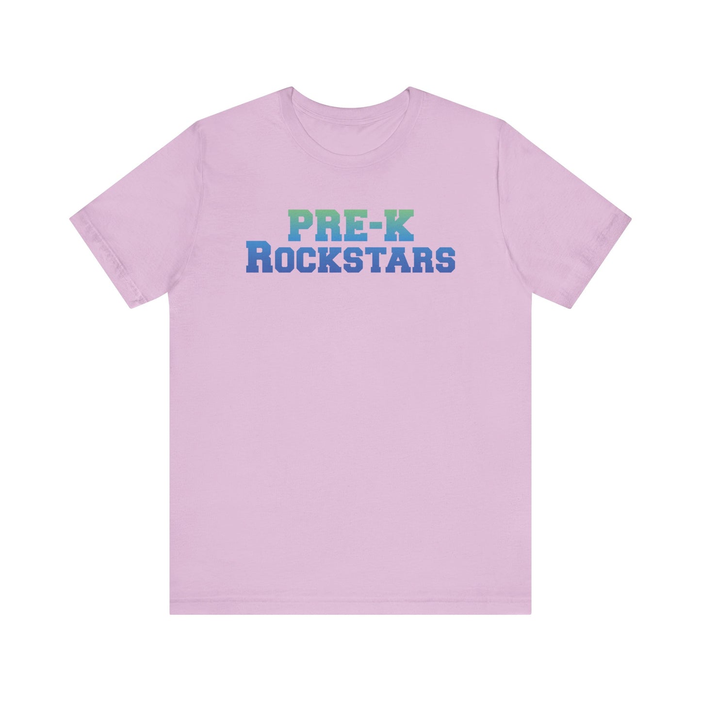 Custom Unisex Green-Blue Pre-K Rockstars T-Shirt