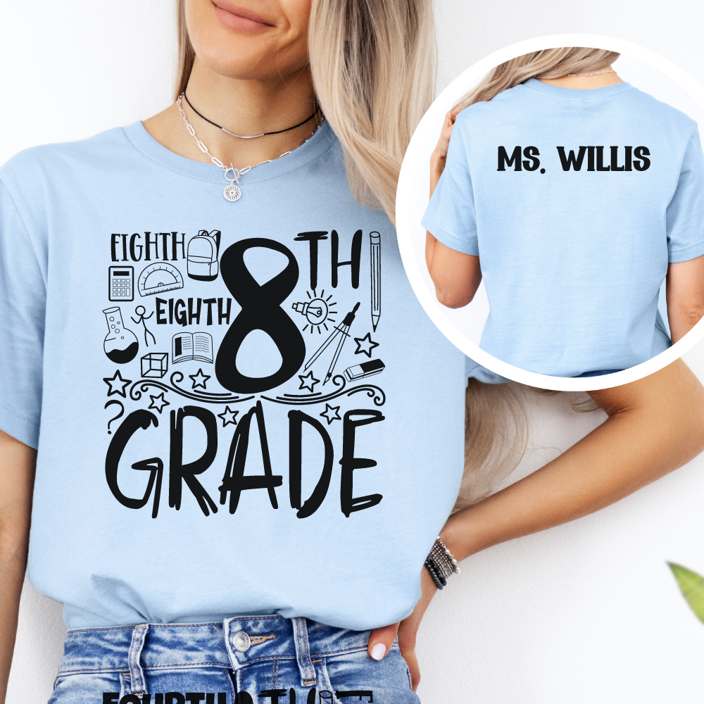 Custom Unisex 8th Grade T-Shirt