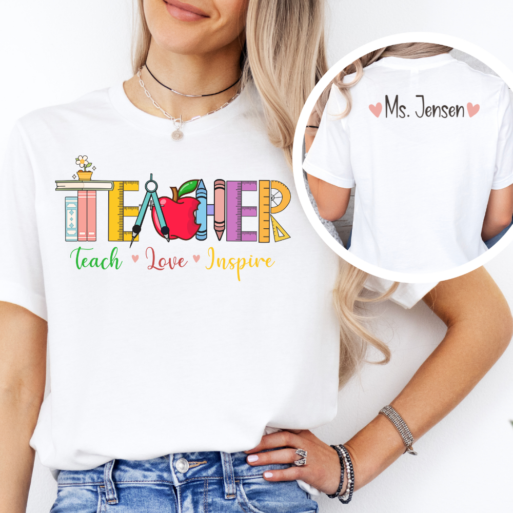 Custom Unisex Teacher Tools T-Shirt