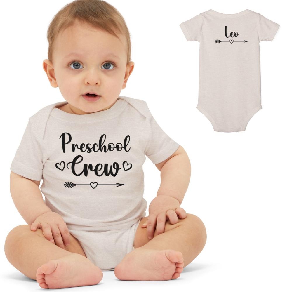 Custom Preschool crew Infant Jersey One Piece