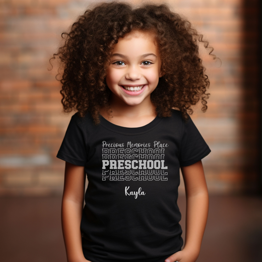 Custom Youth Preschool Name T-Shirt