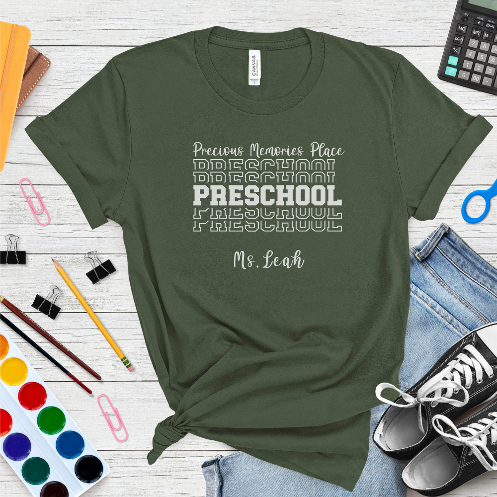 Custom Unisex Preschool Name T-Shirt