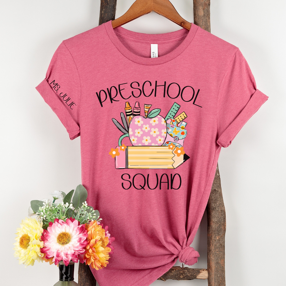 Custom Unisex Preschool Squad T-Shirt