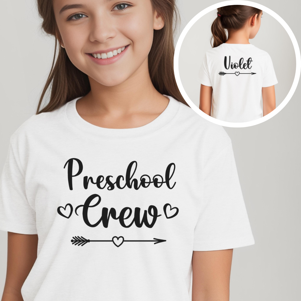 Custom Preschool Crew Youth T-Shirt