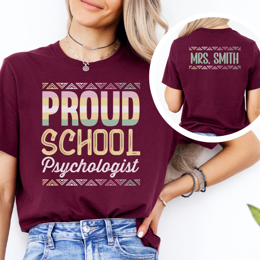 Custom Unisex Proud School Psychologist