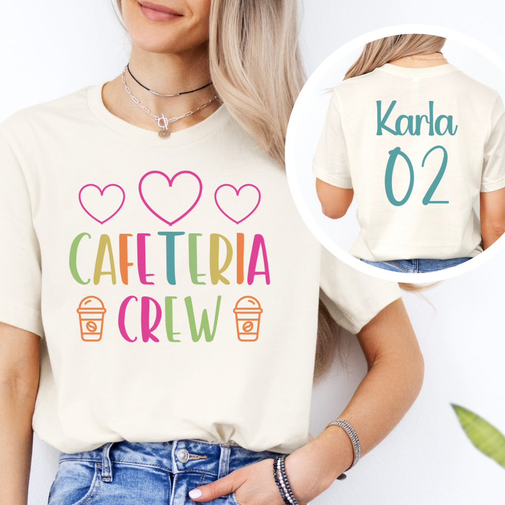 Custom Unisex Cafeteria Crew T-shirt