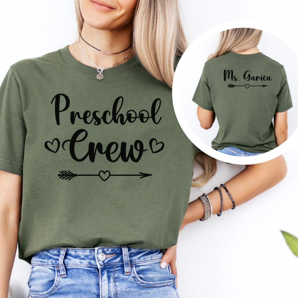 Custom Unisex Preschool Crew T-Shirt