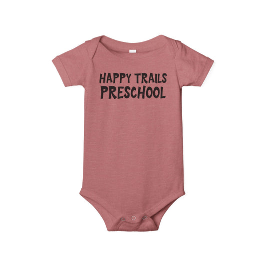 Custom School Name Infant Jersey Outlined One Piece