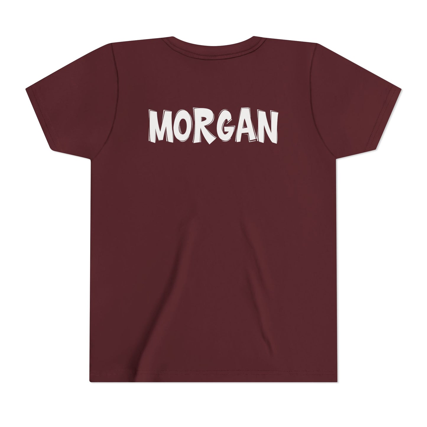 Custom School Name Youth Outlined T-Shirt
