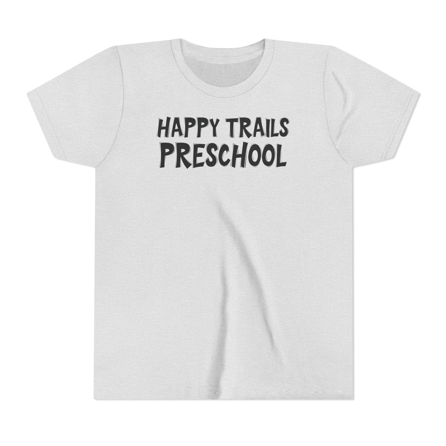 Custom School Name Bold Outlined Youth T-Shirt