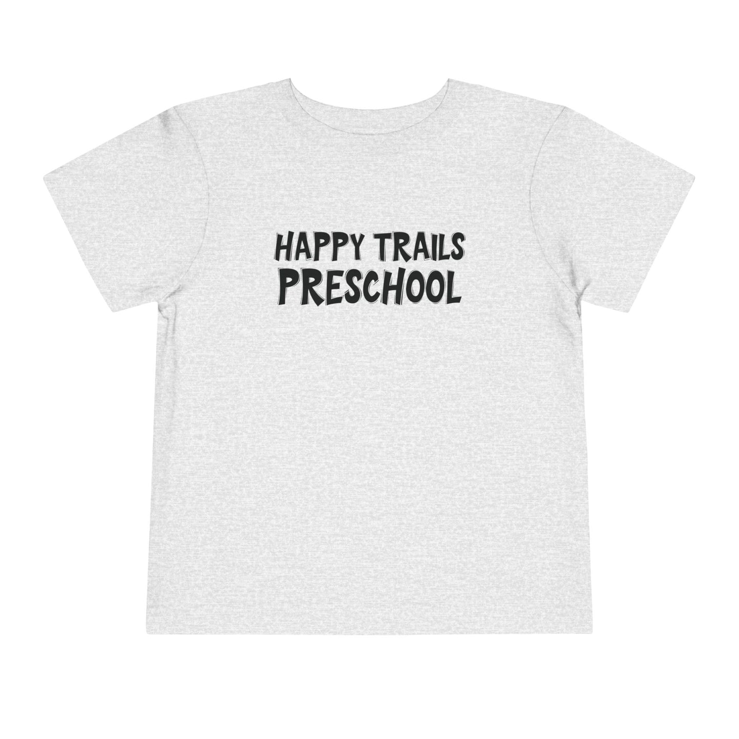 Custom School Name Toddler Bold Outlined T-Shirt