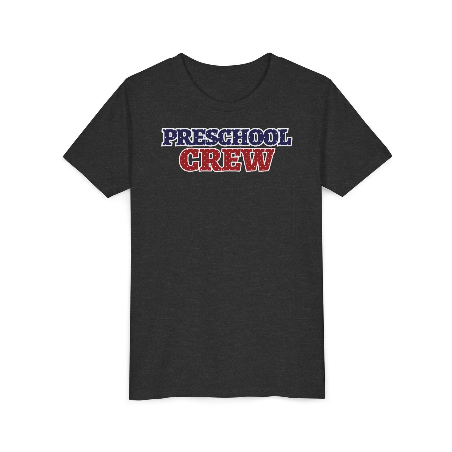 Custom Polka Dot Preschool Crew Youth T-Shirt