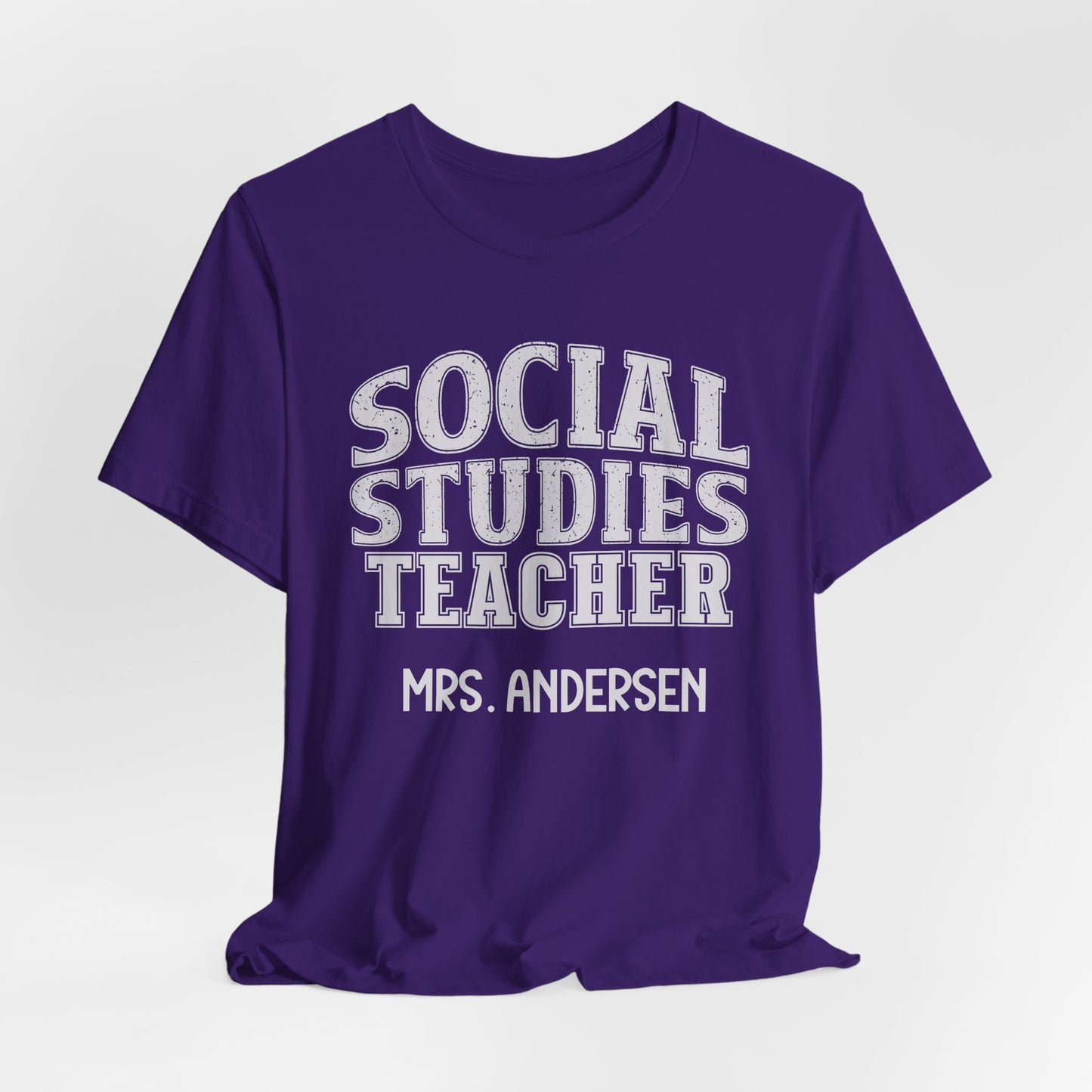 Custom Unisex Social Studies Teacher T-Shirt