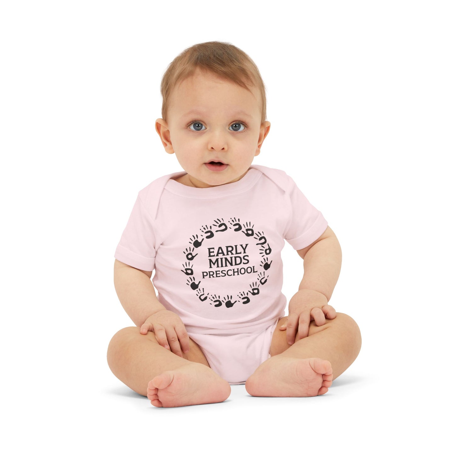 Custom Circle Handprints Infant Jersey One Piece