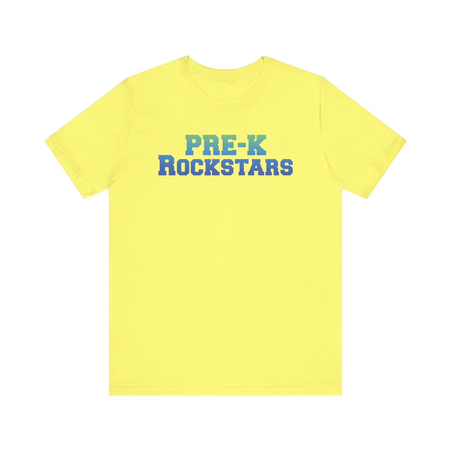 Custom Unisex Green-Blue Pre-K Rockstars T-Shirt