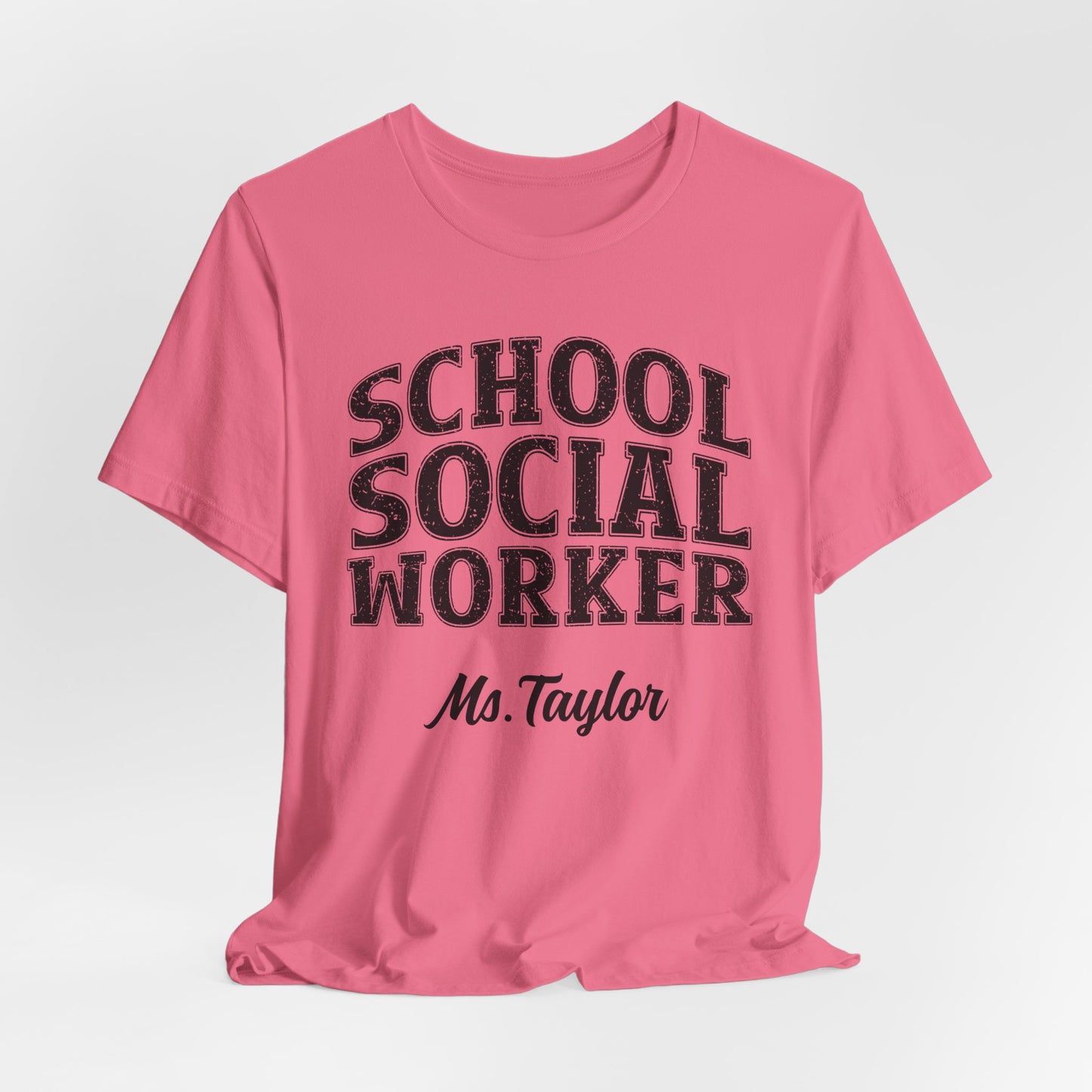 Custom Unisex School Social Worker Teacher T-Shirt