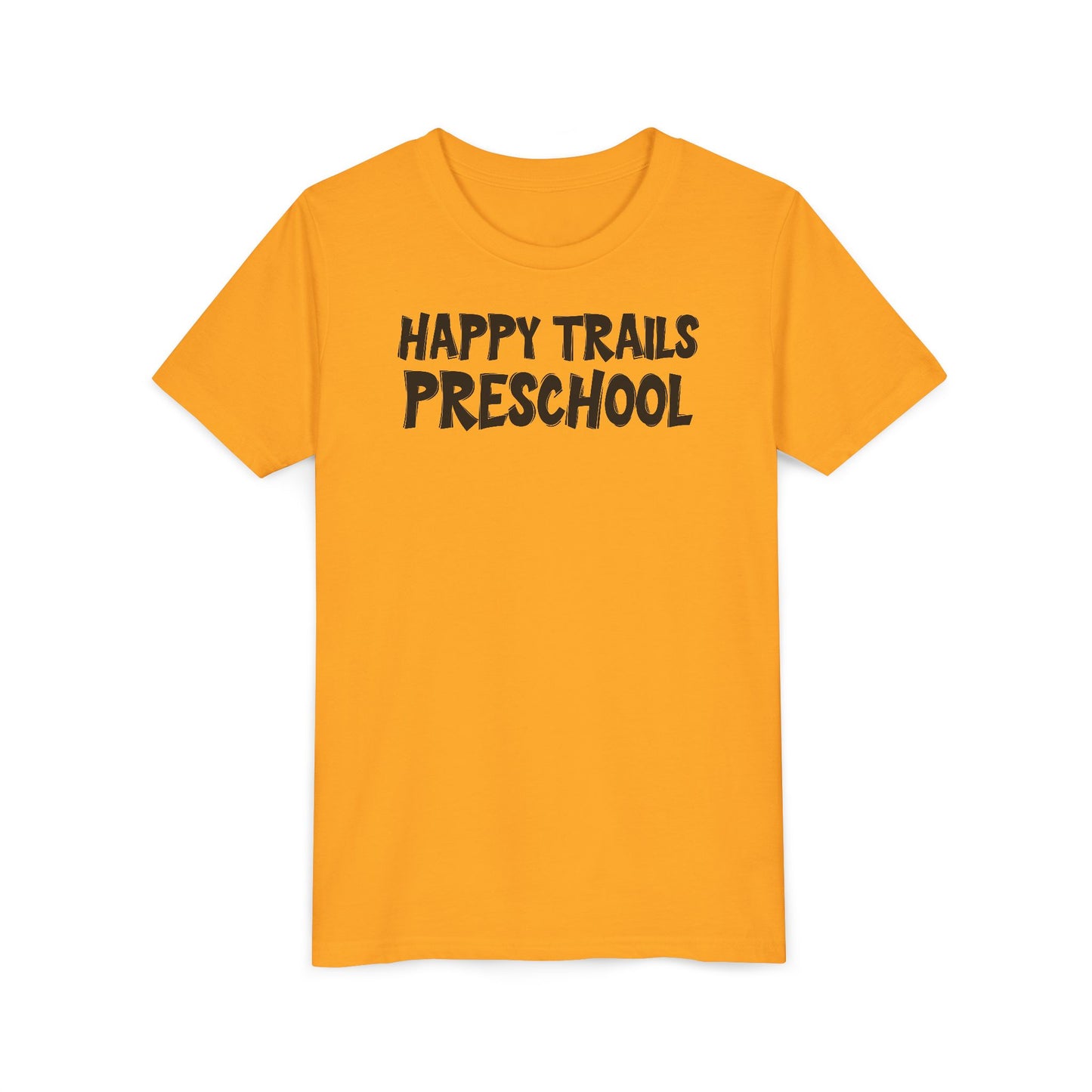 Custom School Name Bold Outlined Youth T-Shirt