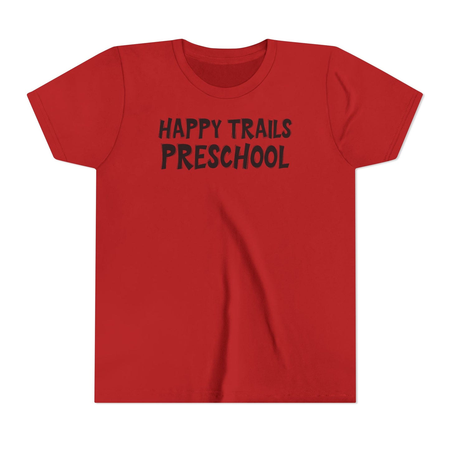 Custom School Name Bold Outlined Youth T-Shirt