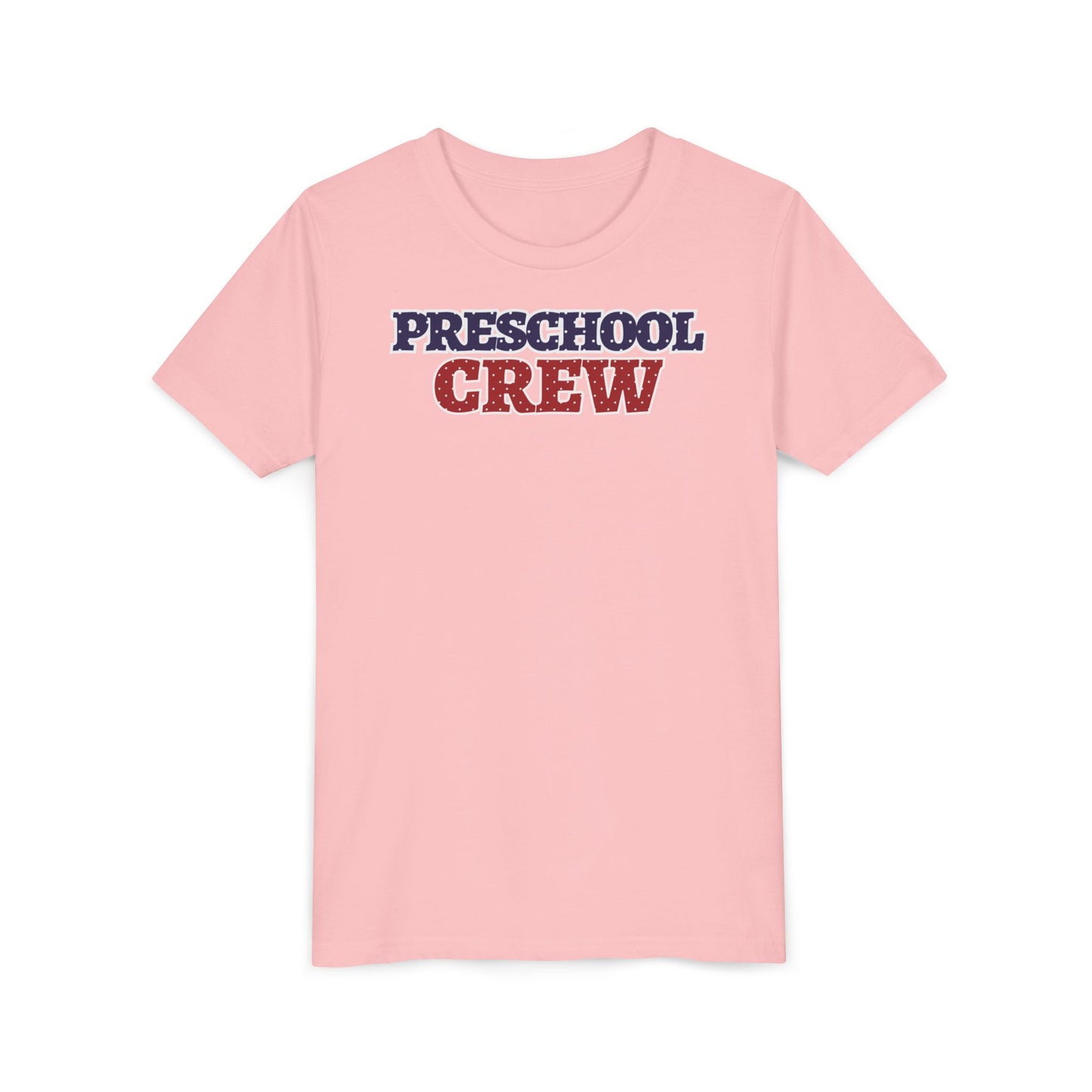 Custom Polka Dot Preschool Crew Youth T-Shirt