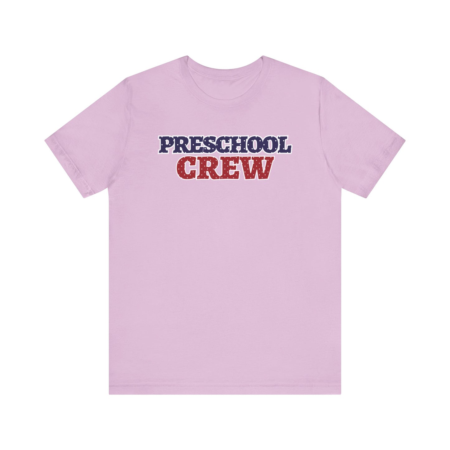 Custom Unisex Polka Dot Preschool Crew T-Shirt