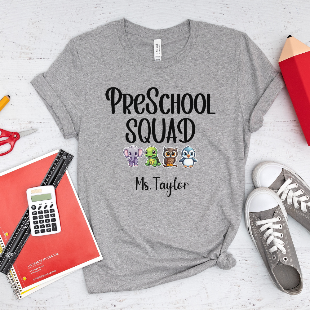 Custom Unisex PreSchool Squad T-Shirt