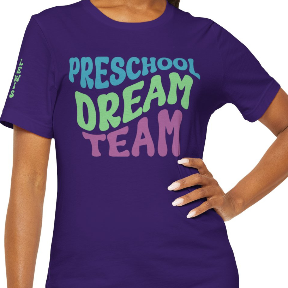 Custom Unisex Preschool Dream Team T-Shirt