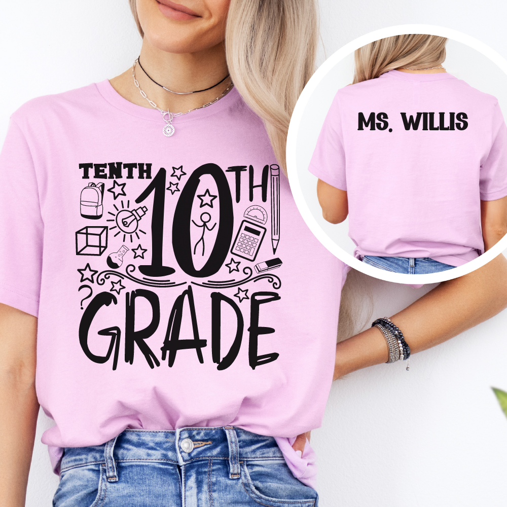 Custom Unisex 10th Grade T-Shirt